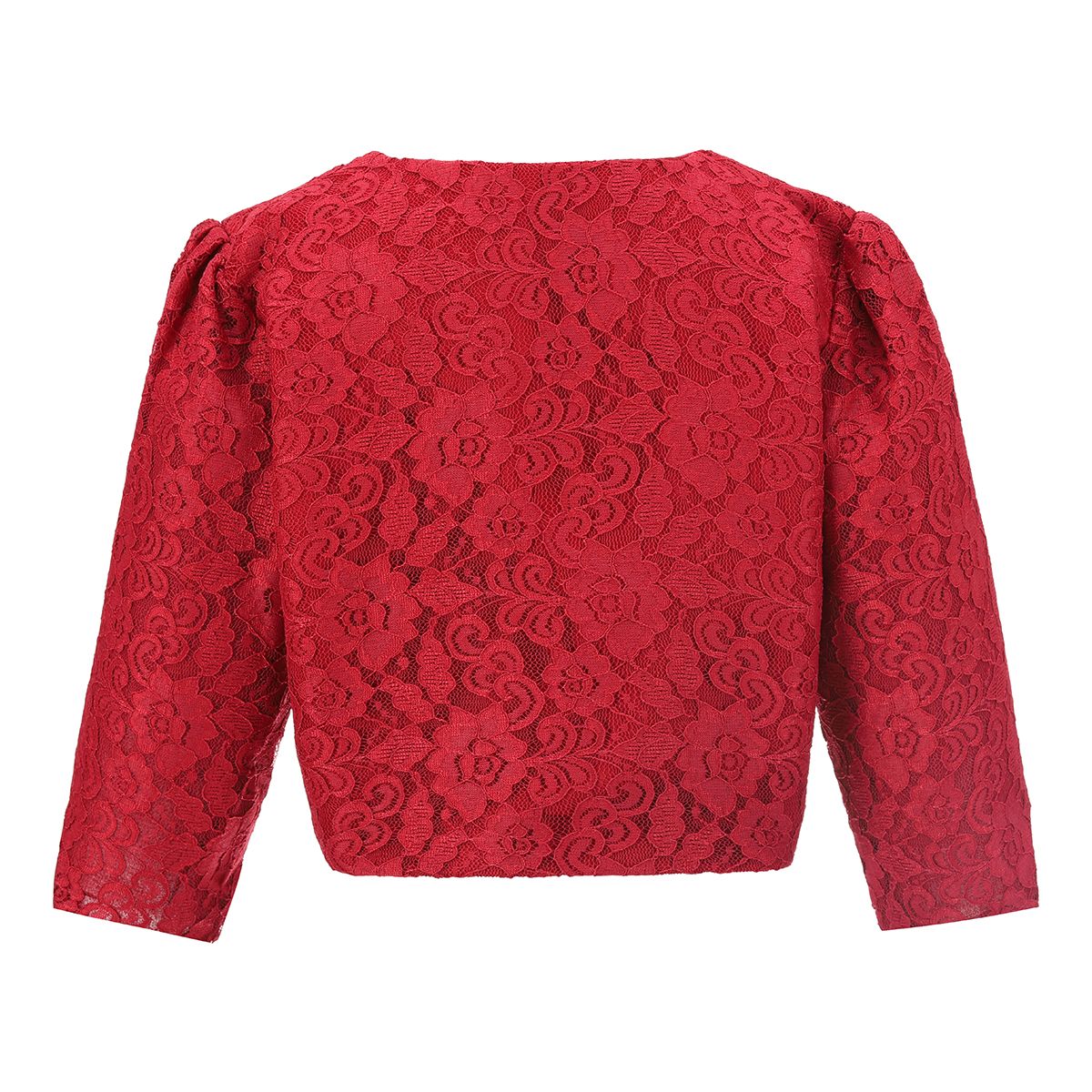 Wine Floral Lace Bolero Shrug 3 13