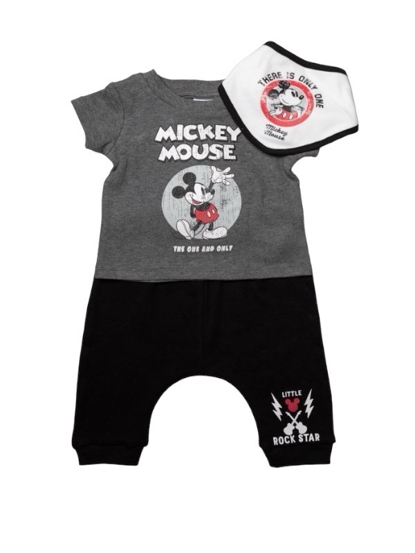 Disney Rockstar Mickey 3pc Tracksuit Set 0 12M